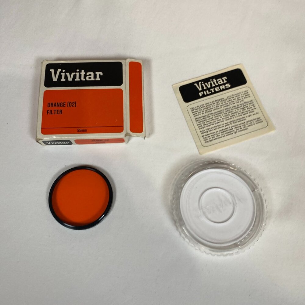 Vivitar 55mm Orange Filter Vintage Parts & Accessories